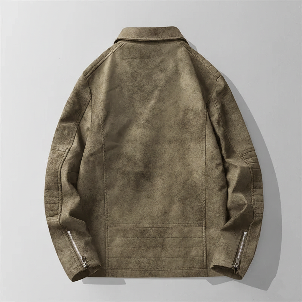 Retro Finish Leather Jacket