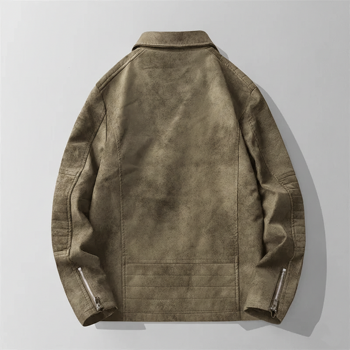 Retro Finish Leather Jacket