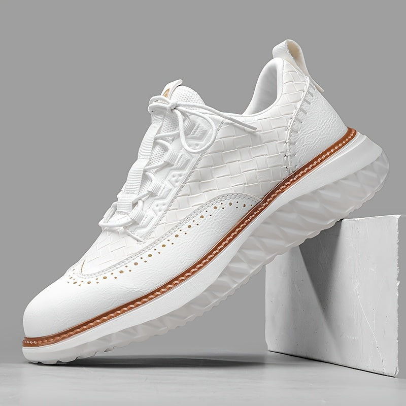 Mercer Woven Leather Sneakers