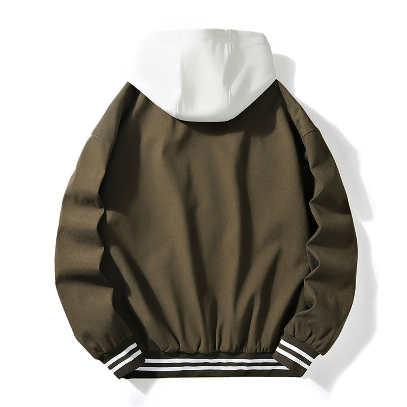 Mercer Hooded Varsity Jacket
