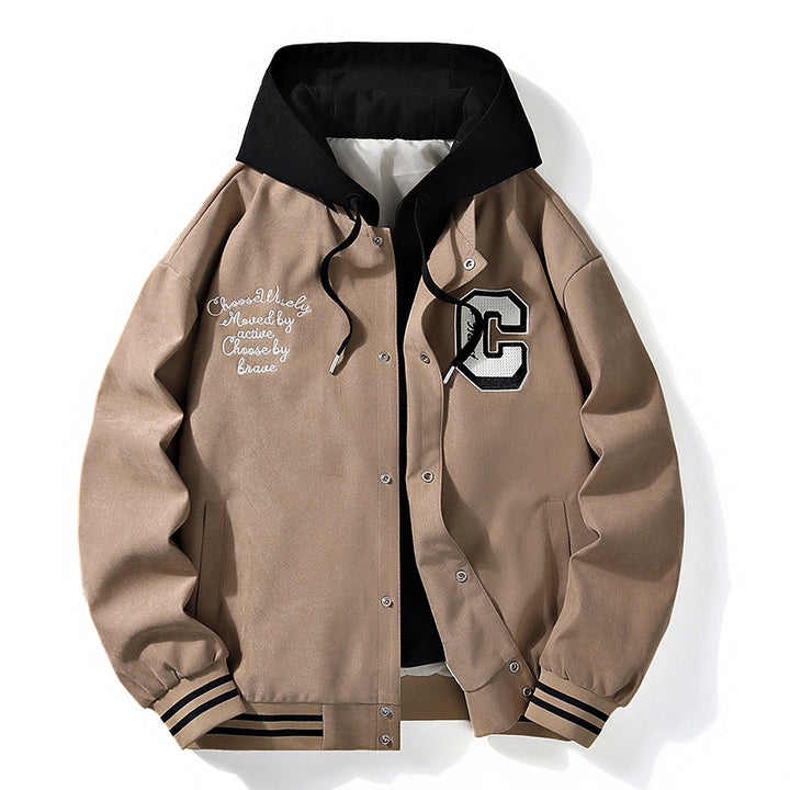 Mercer Hooded Varsity Jacket
