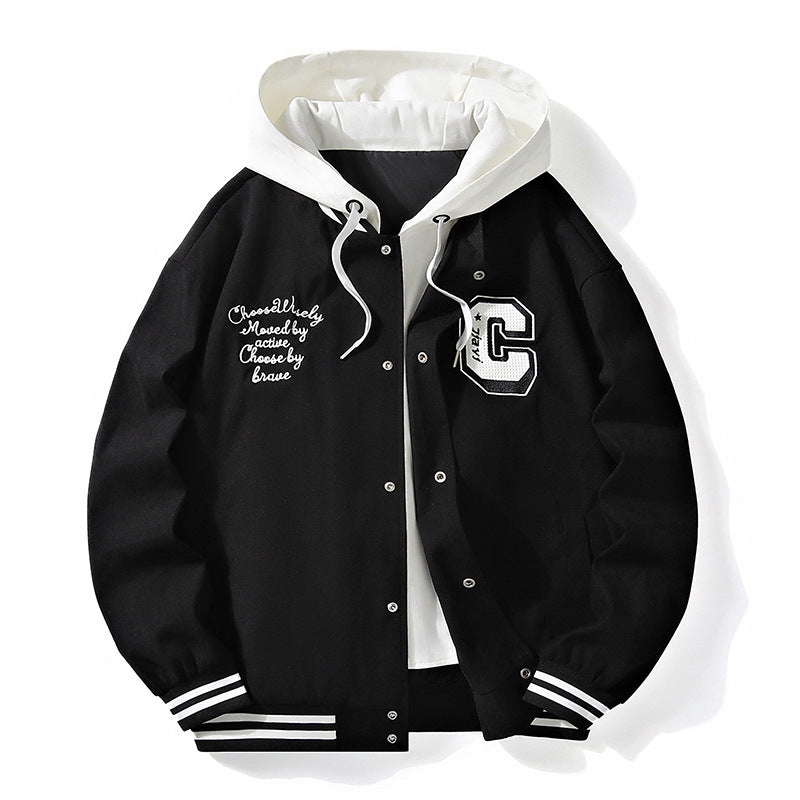 Mercer Hooded Varsity Jacket