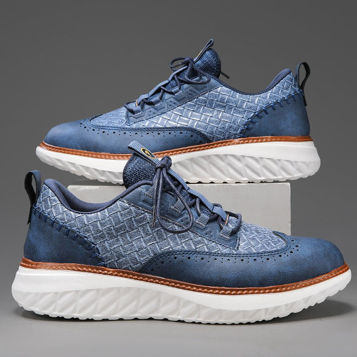 Mercer Woven Leather Sneakers