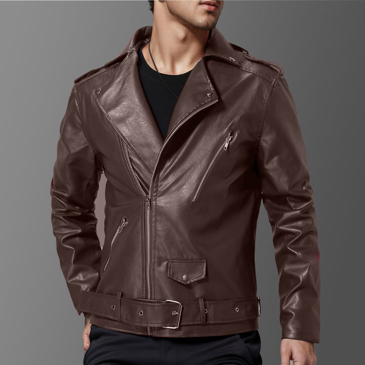 Fulton Leather Biker Jacket