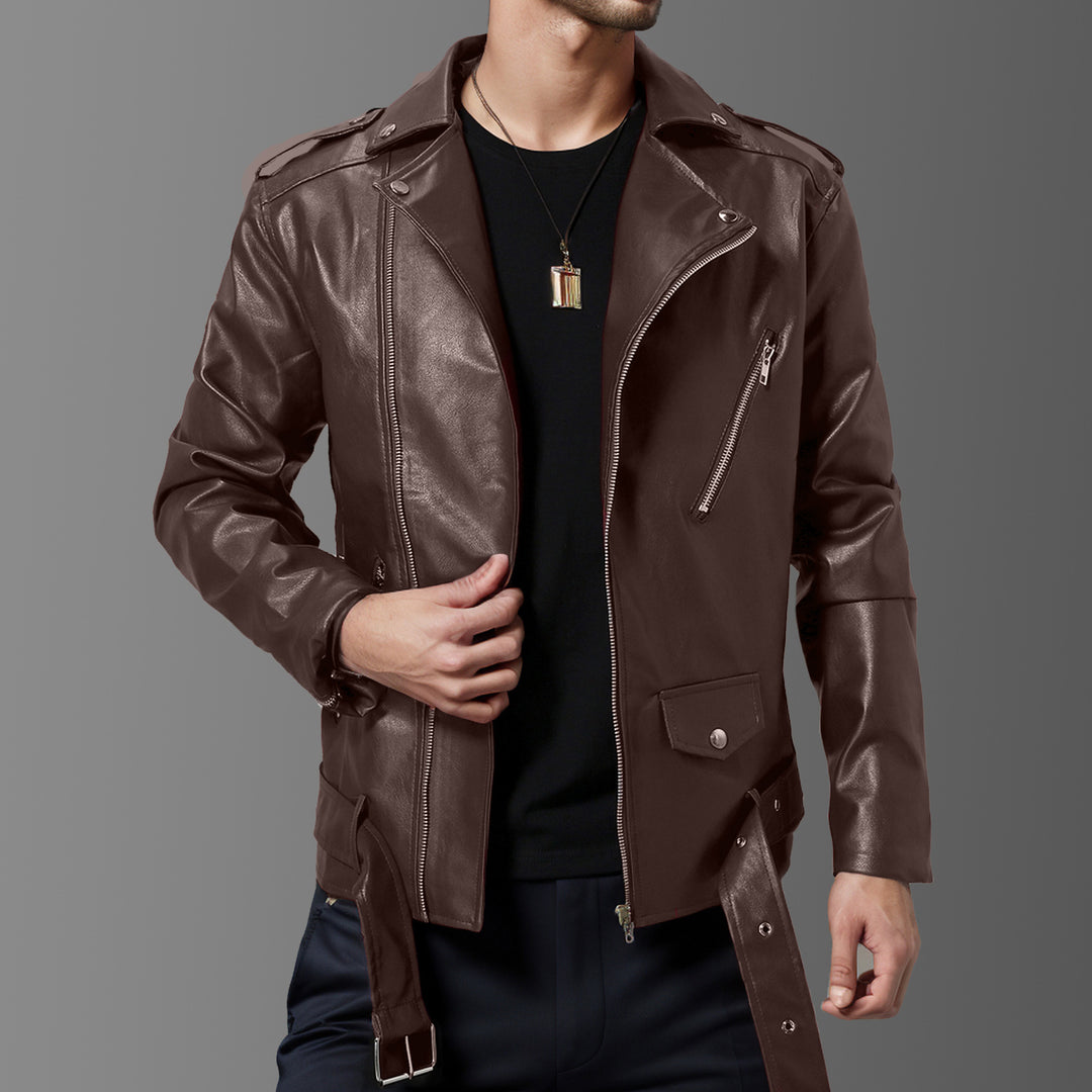 Fulton Leather Biker Jacket