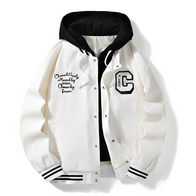 Mercer Hooded Varsity Jacket