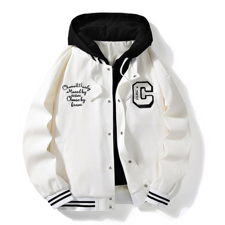 Mercer Hooded Varsity Jacket