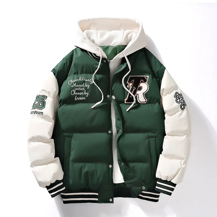 Preston Hooded Varsity Puffer