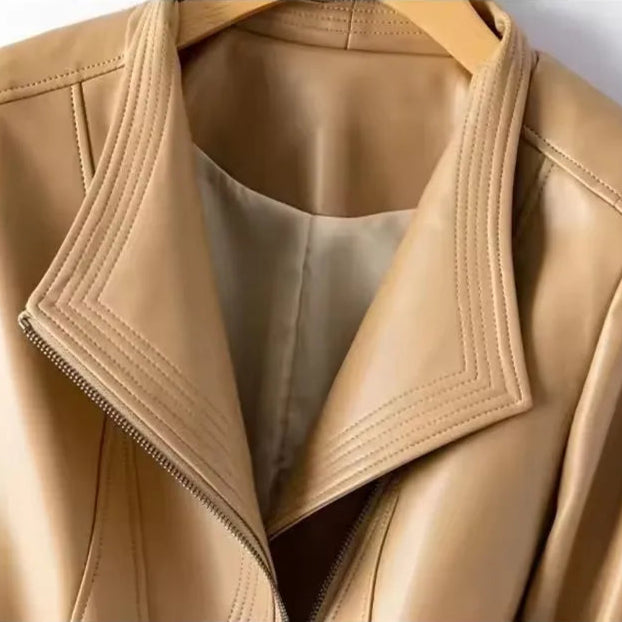 Serra Hourglass Leather Jacket