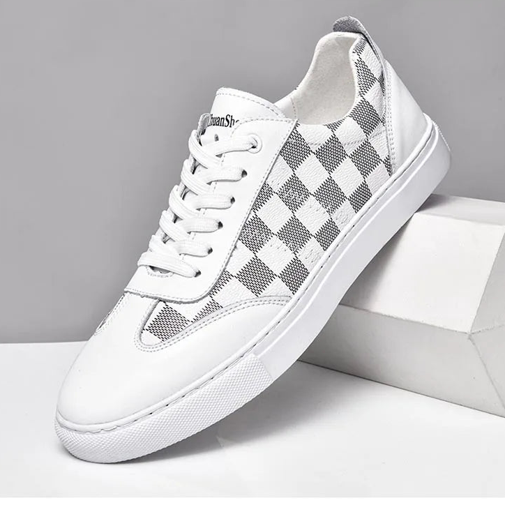 Suede Checkerboard Sneakers