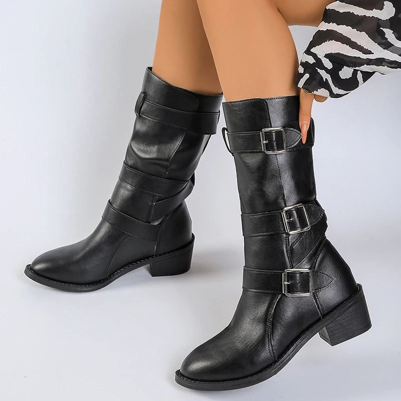Ruby Buckle Boots