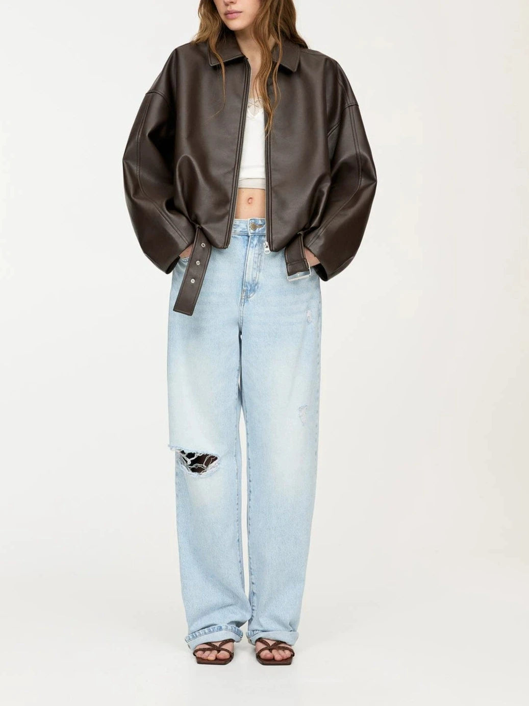 Mia Faux Leather Jacket