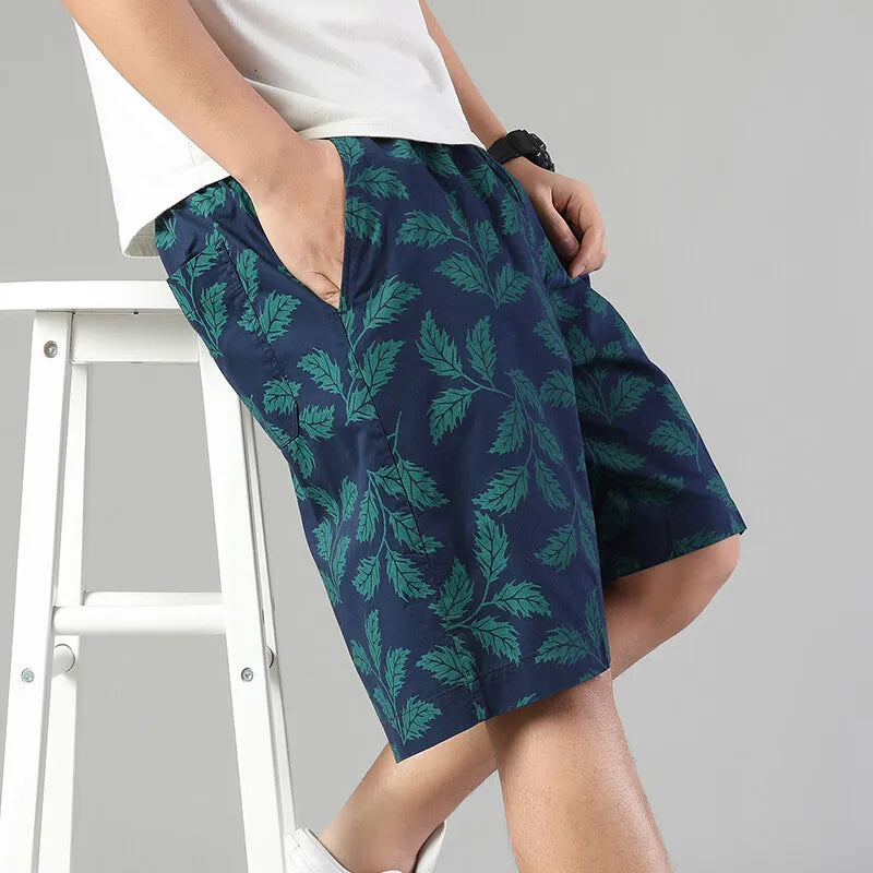 Palmline Cotton Shorts