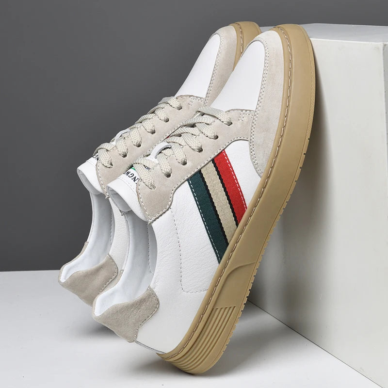 Fulton Stripe Leather Sneakers
