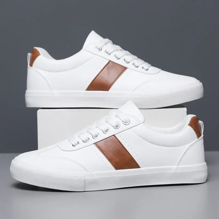 Belnor Stripe Leather Sneakers