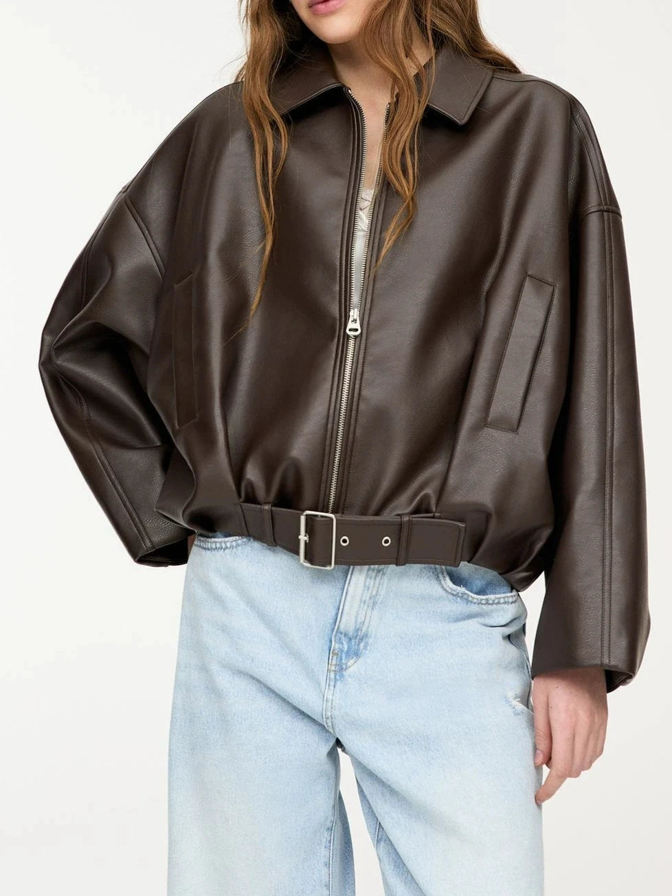 Mia Faux Leather Jacket