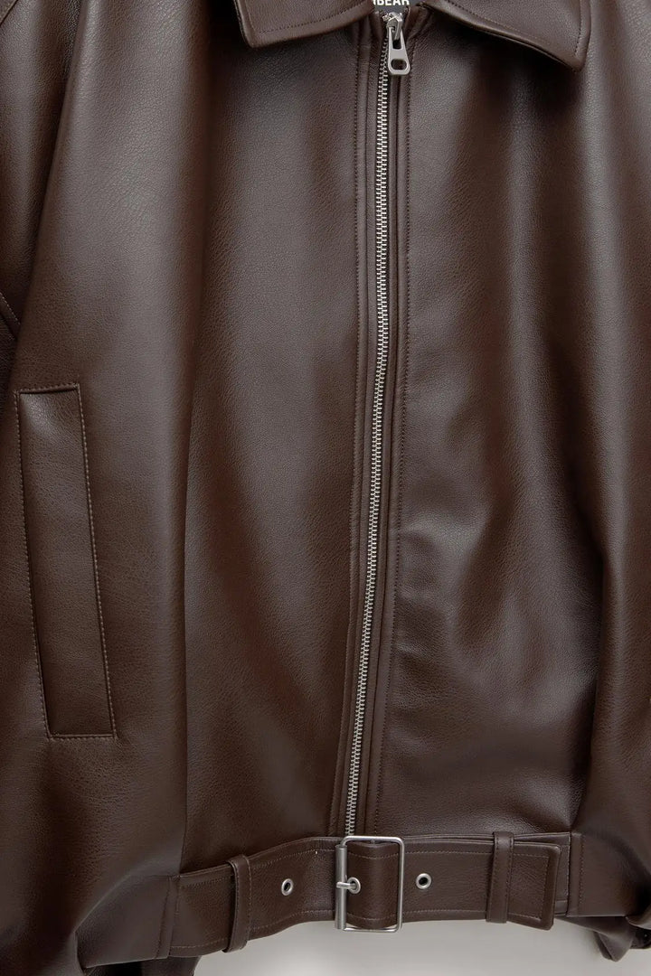 Mia Faux Leather Jacket