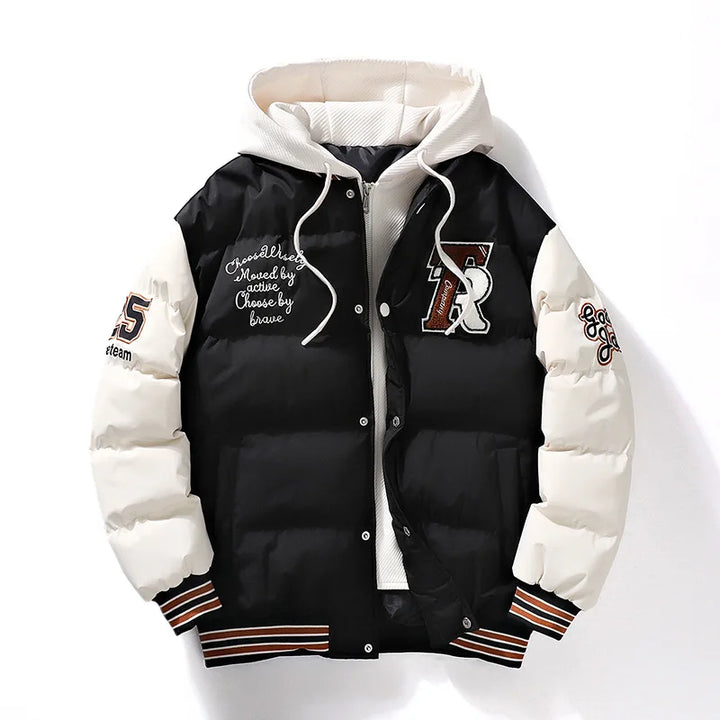 Preston Hooded Varsity Puffer