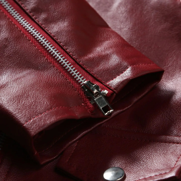 Fulton Leather Biker Jacket