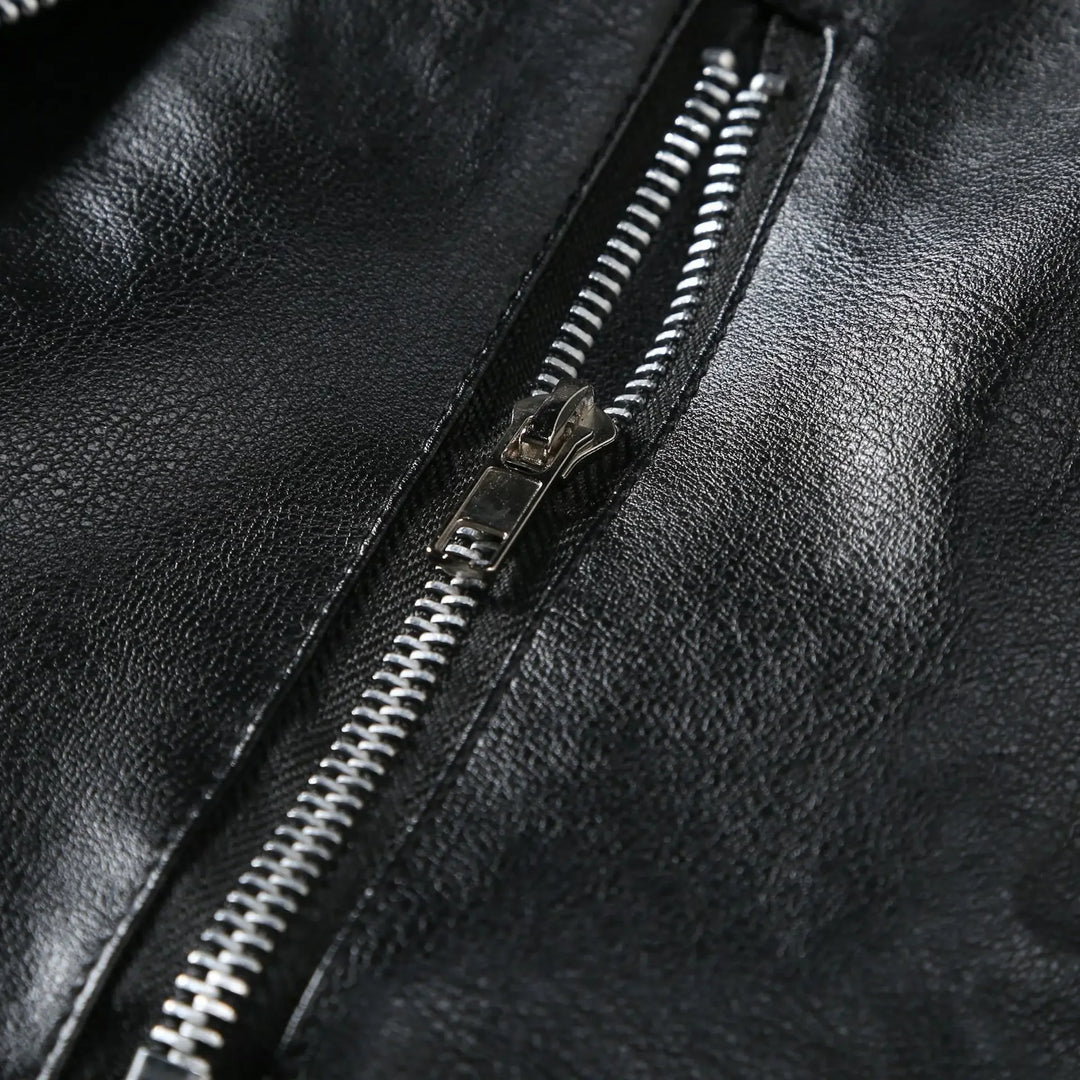 Fulton Leather Biker Jacket