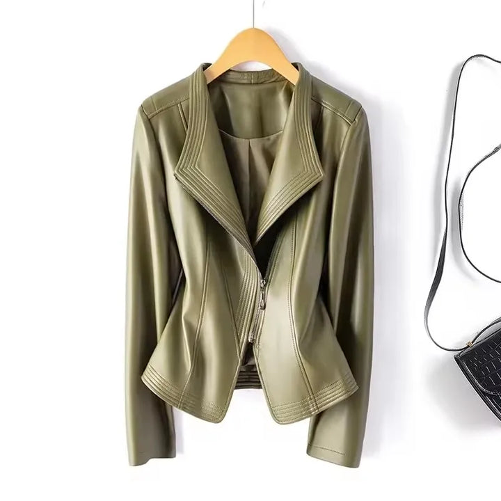 Serra Hourglass Leather Jacket