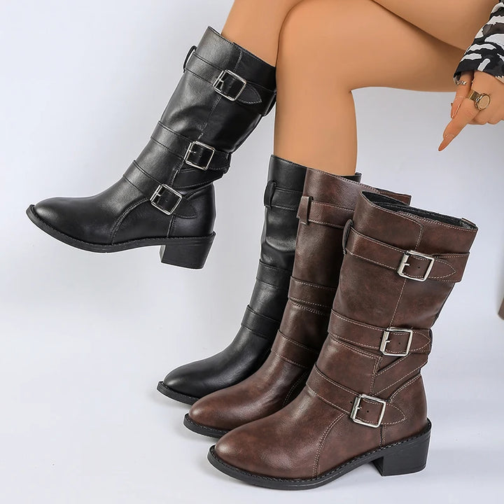 Ruby Buckle Boots