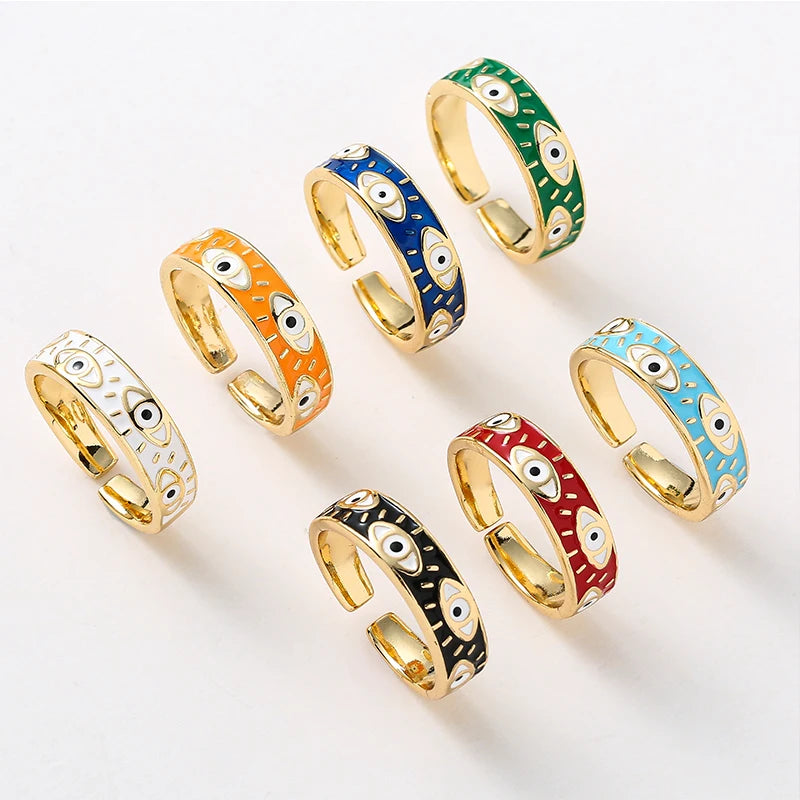 Colorful Lucky Devil's Eye Ring
