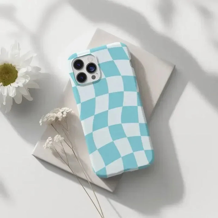 Wavy Checkered iPhone Case