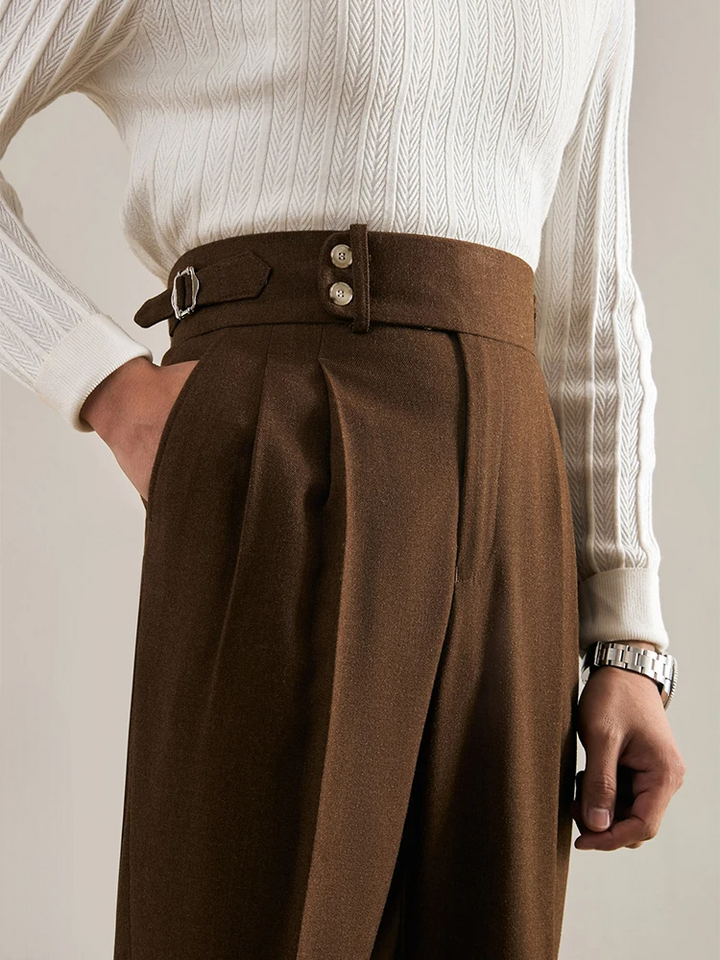 Gregory Pleated Trousers