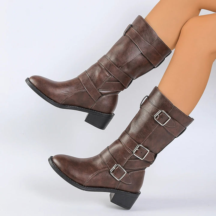 Ruby Buckle Boots