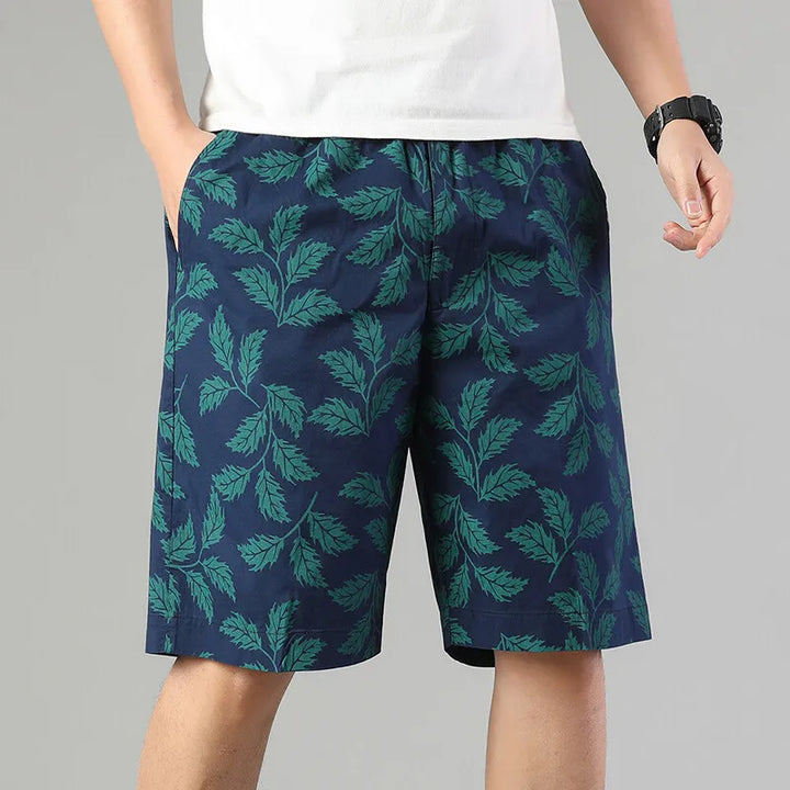 Palmline Cotton Shorts