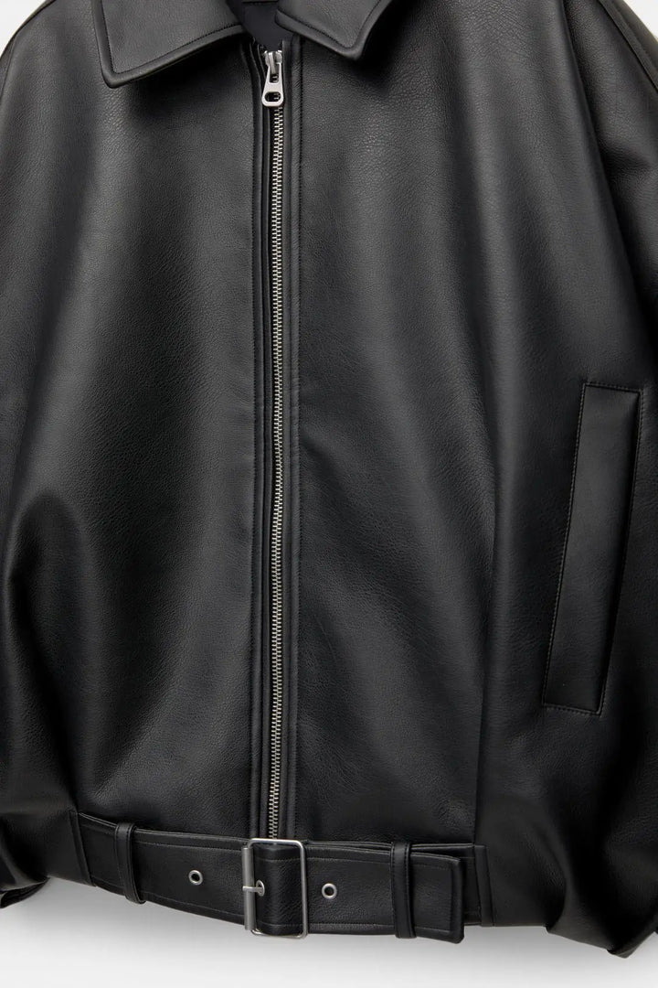 Mia Faux Leather Jacket
