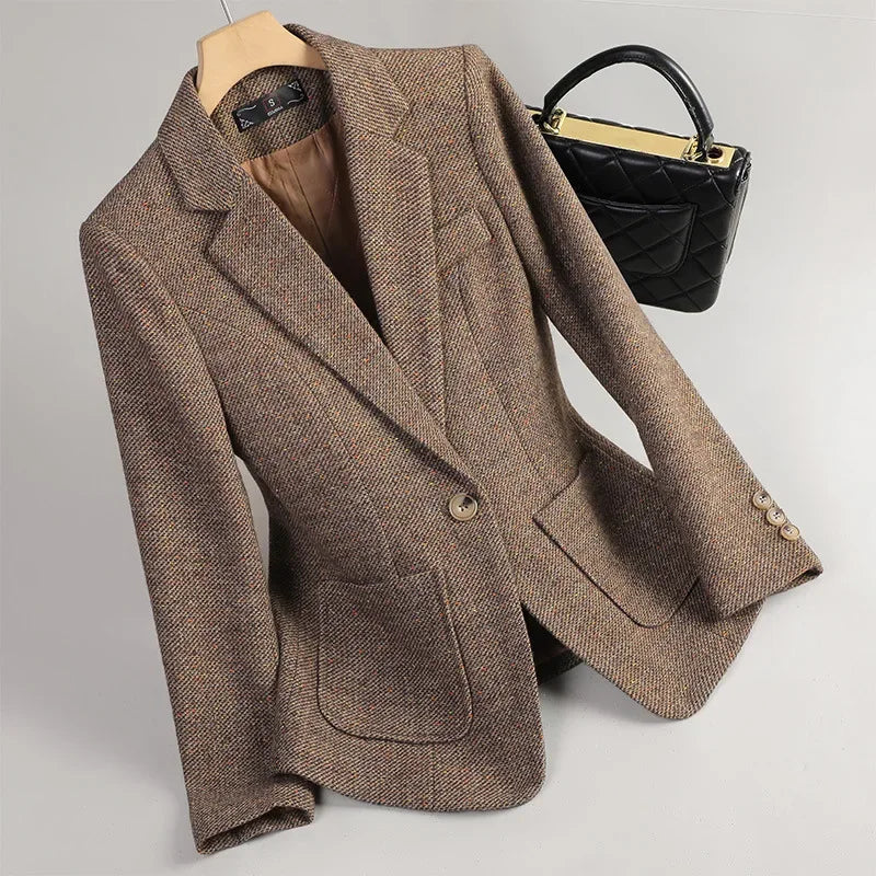 Harlee Wool Tweed Blazer