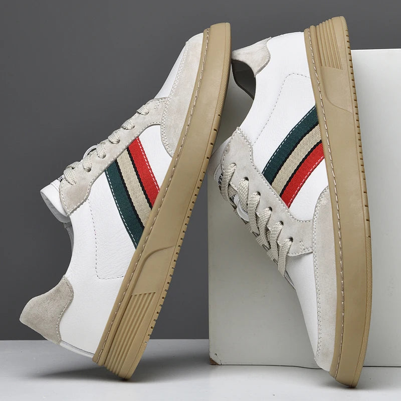 Fulton Stripe Leather Sneakers