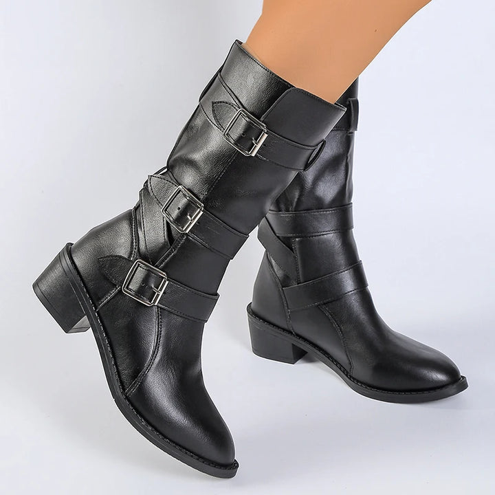 Ruby Buckle Boots