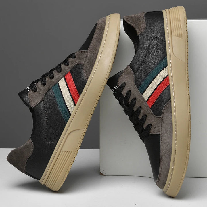 Fulton Stripe Leather Sneakers