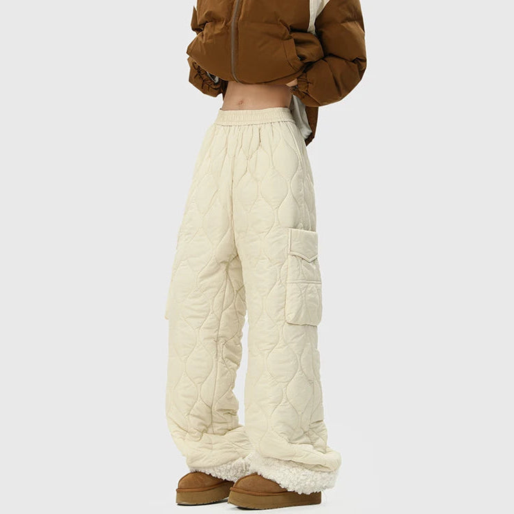 Quilted Thick Fleece Pants