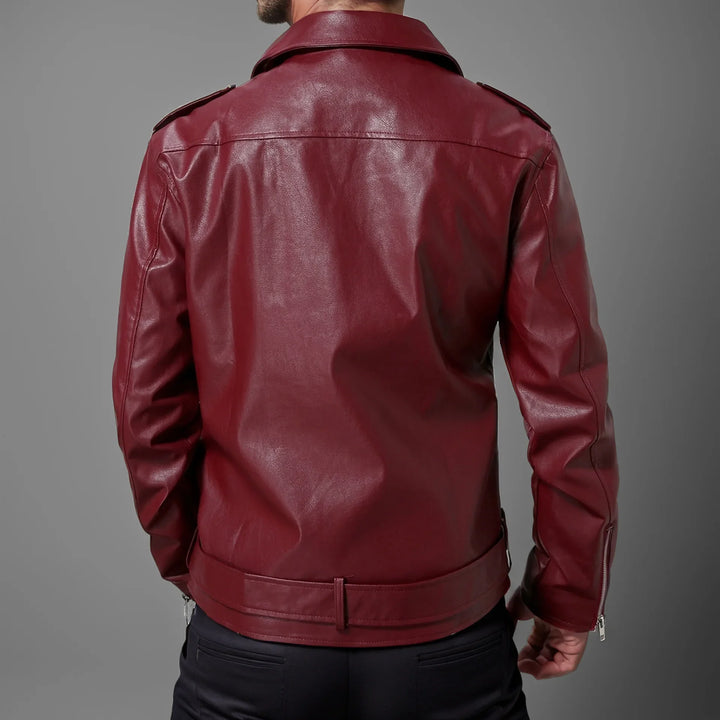 Fulton Leather Biker Jacket