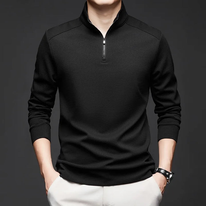 Cole Waffle Zip Polo