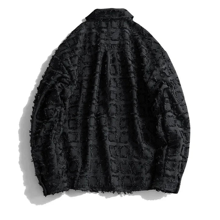 Frayed Checked Jacket