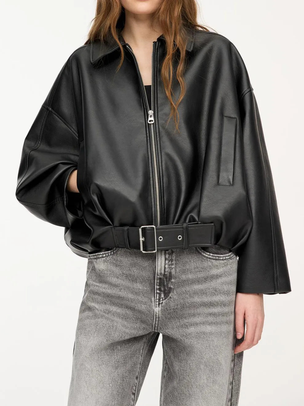 Mia Faux Leather Jacket