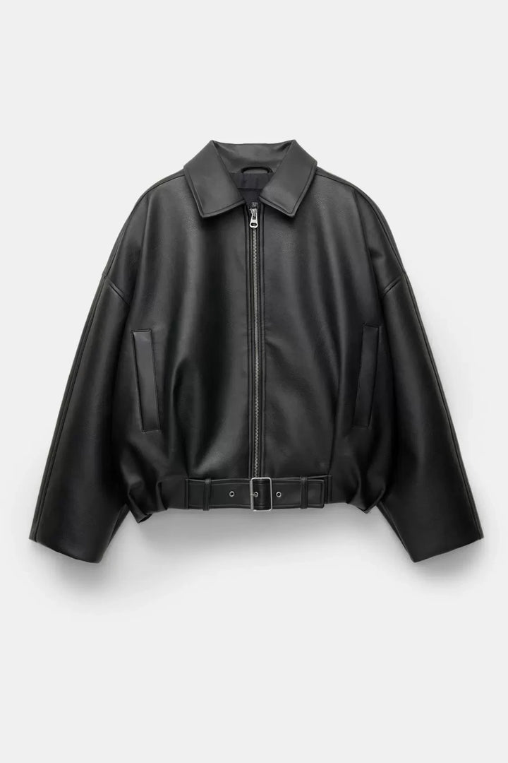 Mia Faux Leather Jacket